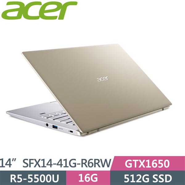 Swift 極輕薄美學  14吋 ACER SFX14-41G-R6RW 效能筆電